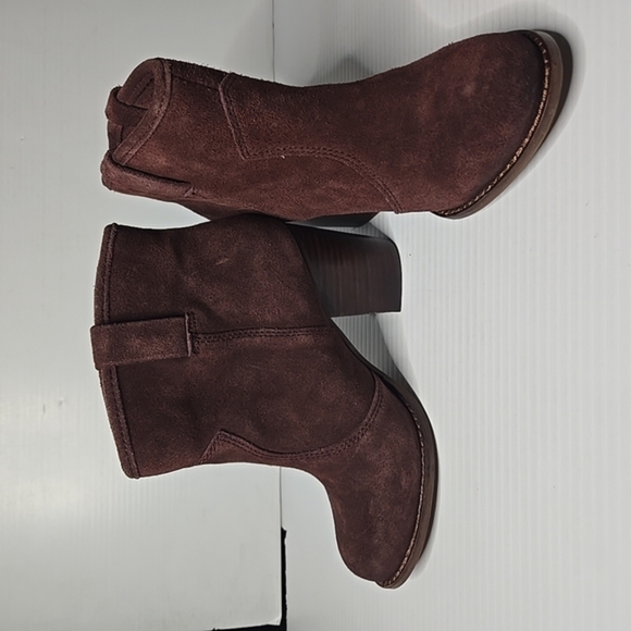 Splendid Lakota Women's Burgundy Suede Ankle Boots 6M - Picture 1 of 5